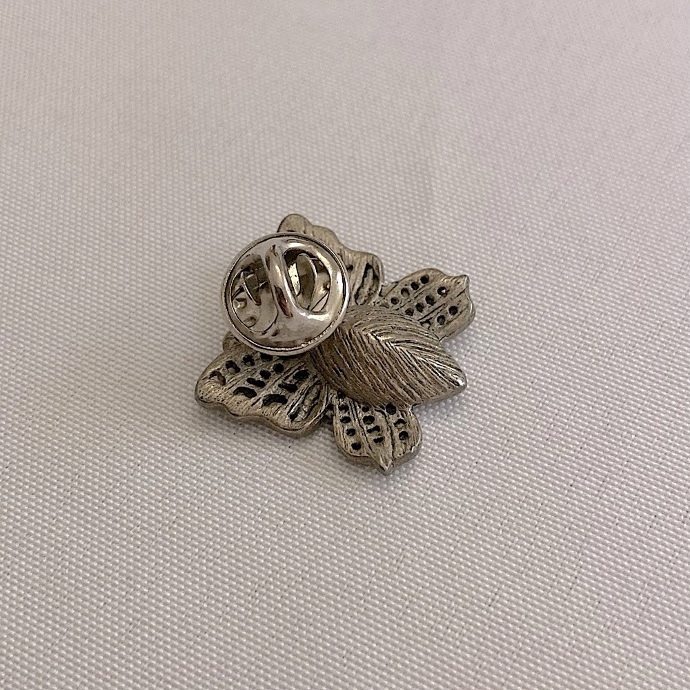 💫 Vintage Y2K Faux Sapphire Butterfly Brooch - Picture 2 of 5